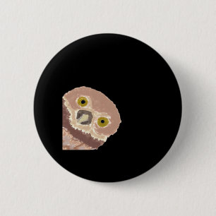 Peekabo Funny Design For Halloween 6 Cm Round Badge