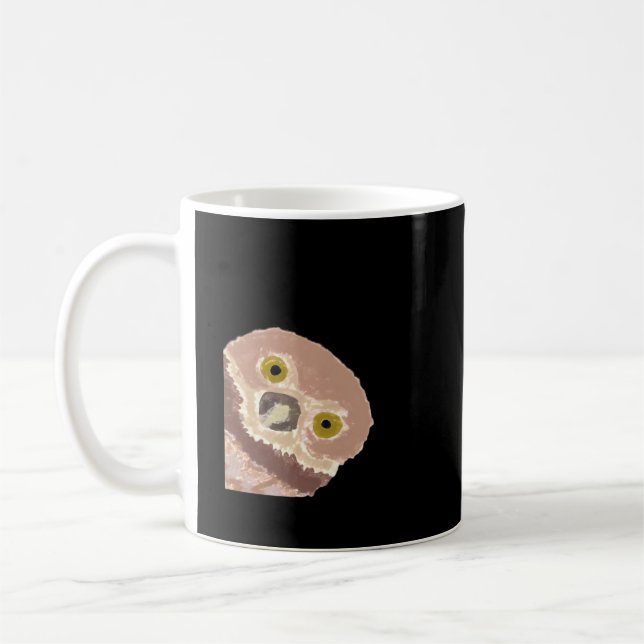 Peekabo Funny Design For Halloween Coffee Mug (Left)