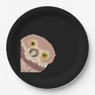 Peekabo Funny Design For Halloween Paper Plate