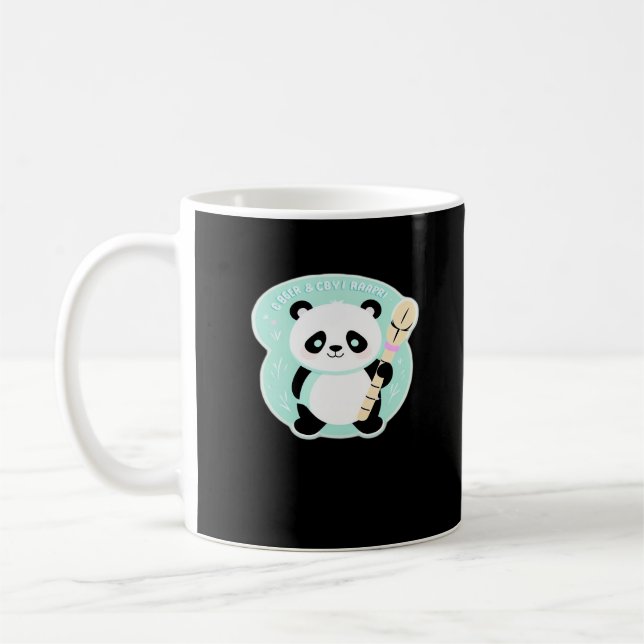 Peekabo Panda Coffee Mug (Left)
