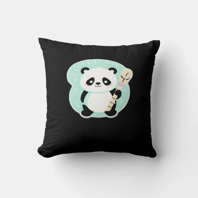 Peekabo Panda Cushion (Front)
