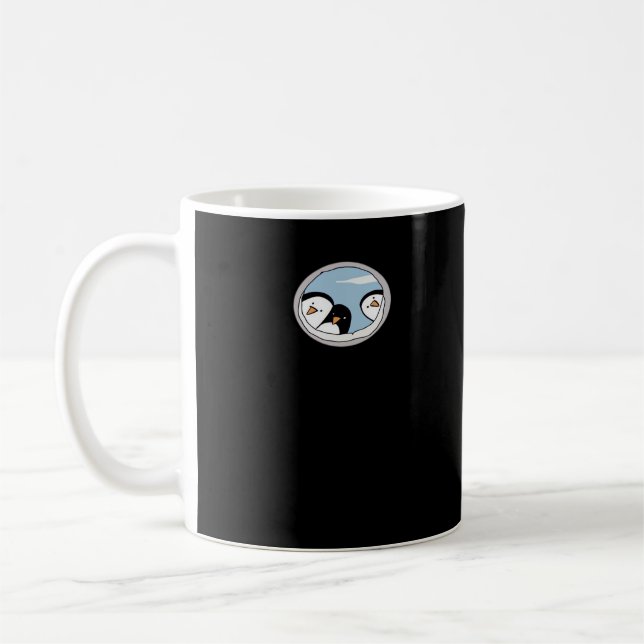 Peekabo Penguins Coffee Mug (Left)