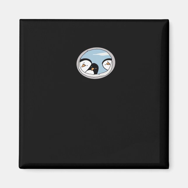 Peekabo Penguins Magnet (Front)