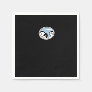 Peekabo Penguins Napkin