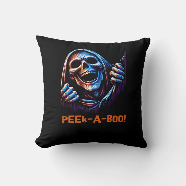 Peekabo Poltergeist Prankster Cushion (Front)