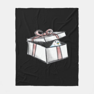 Peekabo Present Fleece Blanket