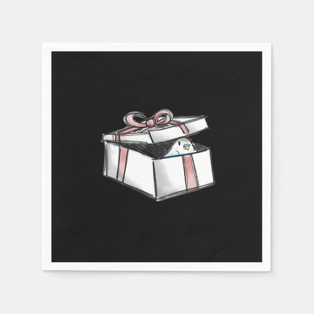 Peekabo Present Napkin (Front)