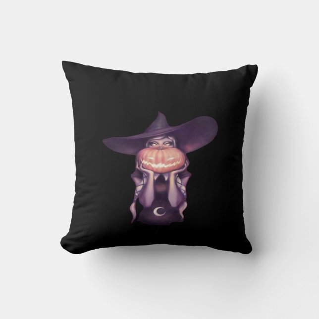 Peekabo Pumpkin Cushion (Front)