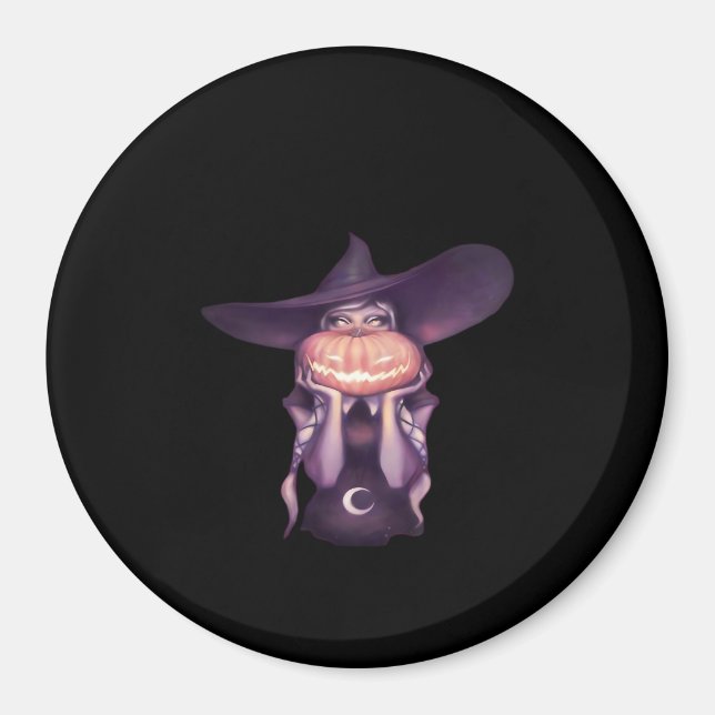 Peekabo Pumpkin Magnet (Front)