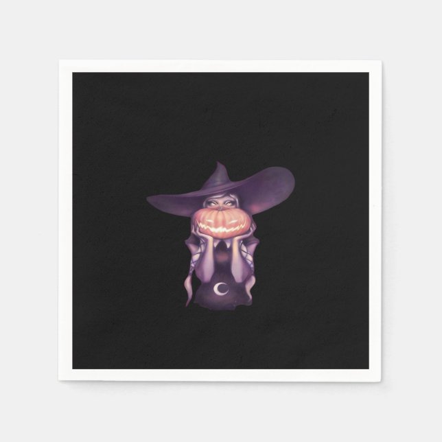 Peekabo Pumpkin Napkin (Front)