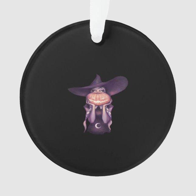 Peekabo Pumpkin Ornament (Front)