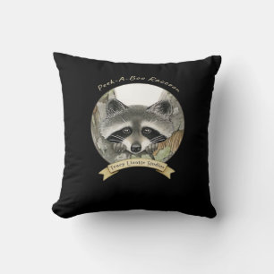 Peekabo Raccoon Cushion