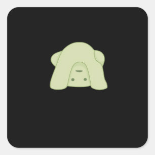 Peekabo Smiski Square Sticker