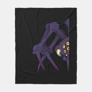 Peekabo Spider Fleece Blanket