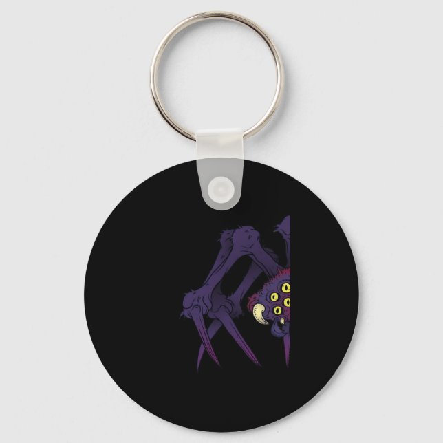 Peekabo Spider Key Ring (Front)
