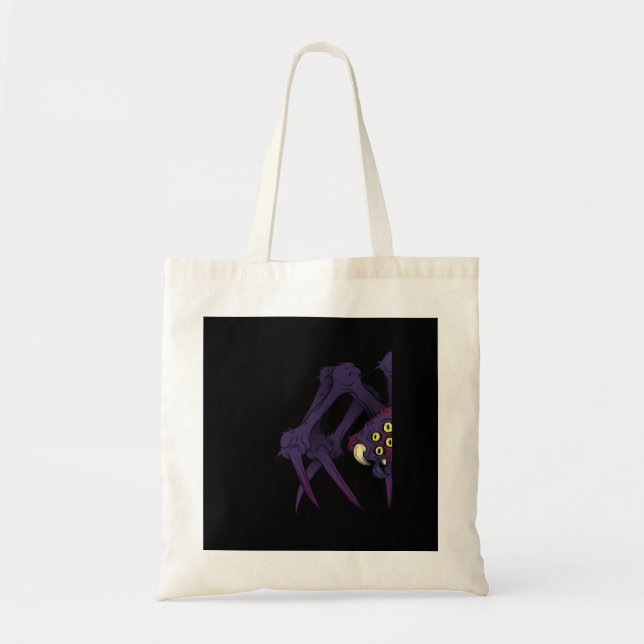 Peekabo Spider Tote Bag (Front)