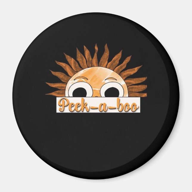 Peekabo Sunshine Magnet (Front)