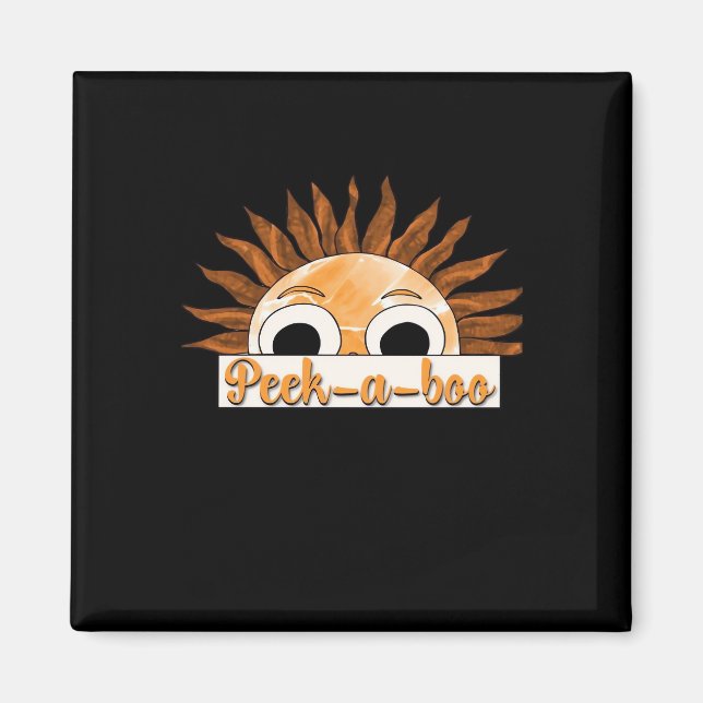 Peekabo Sunshine Magnet (Front)
