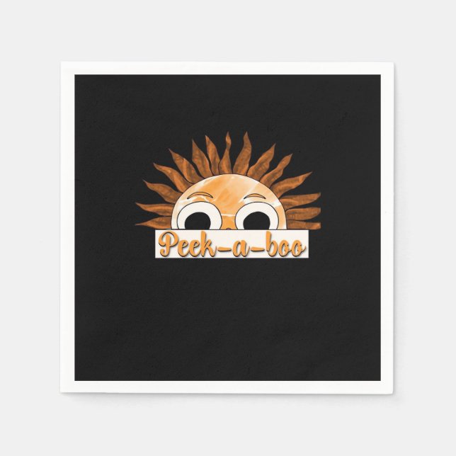 Peekabo Sunshine Napkin (Front)