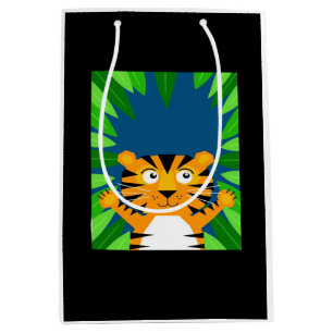 Peekabo Tiger Medium Gift Bag