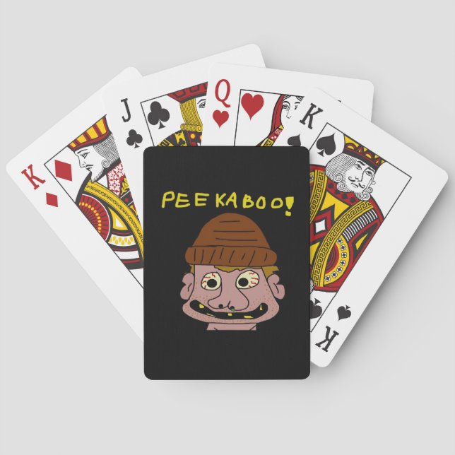 Peekabo Weird Man Playing Cards (Back)
