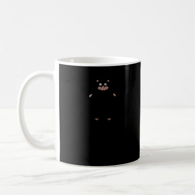 Peekabo (White) Coffee Mug (Left)