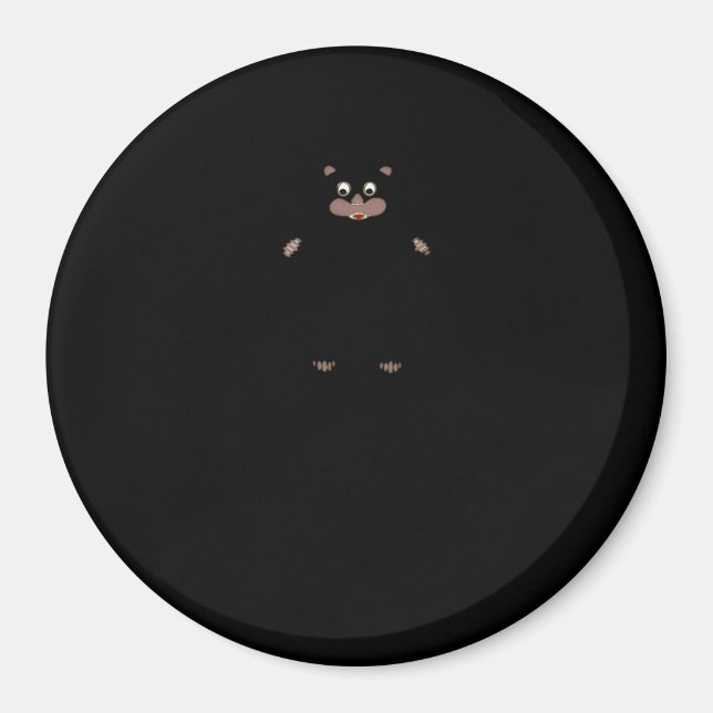 Peekabo (White) Magnet (Front)