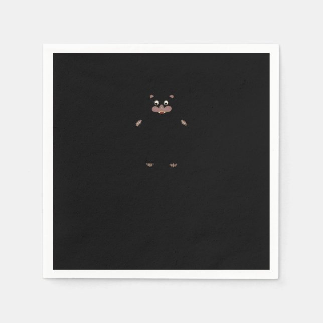 Peekabo (White) Napkin (Front)