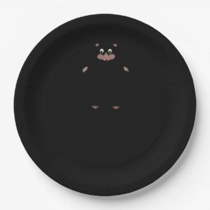Peekabo (White) Paper Plate