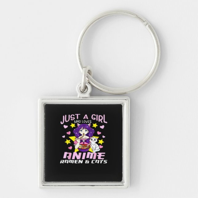 Peekaboo Anime Chibi Key Ring (Front)
