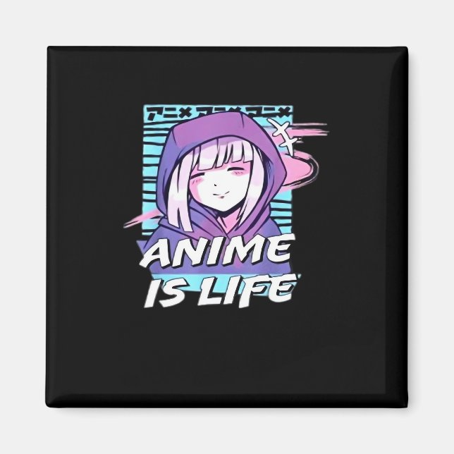 Peekaboo Anime Funny Magnet (Front)