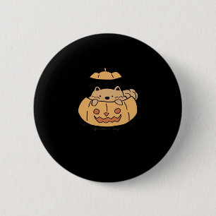 Peekaboo Autumn Vibes 6 Cm Round Badge