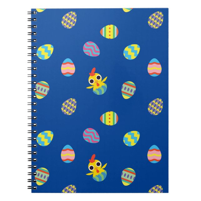 Peekaboo Barn Easter | Easter Egg Pattern Notebook (Front)