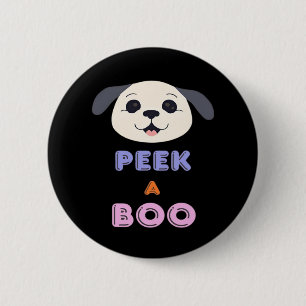 Peekaboo Basic Design 6 Cm Round Badge