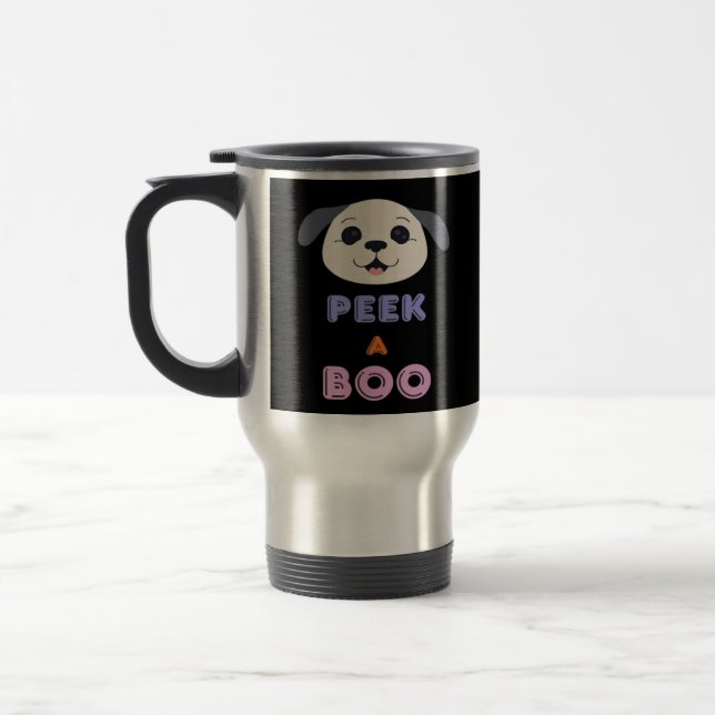 Peekaboo Basic Design Travel Mug (Left)