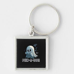 Peekaboo Basic Slogan Key Ring