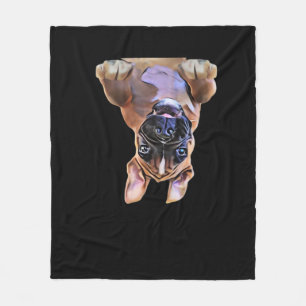 Peekaboo Boxer Fleece Blanket