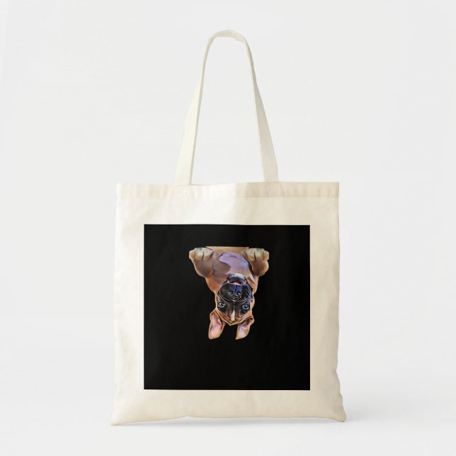 Peekaboo Boxer Tote Bag (Front)