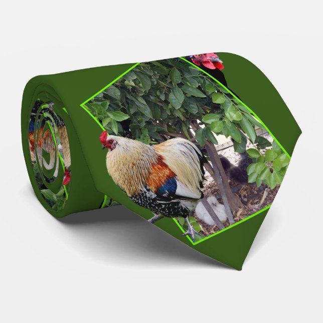Peekaboo Chickens, Neck Tie (Rolled)