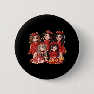 Peekaboo Cosy Autumn 6 Cm Round Badge