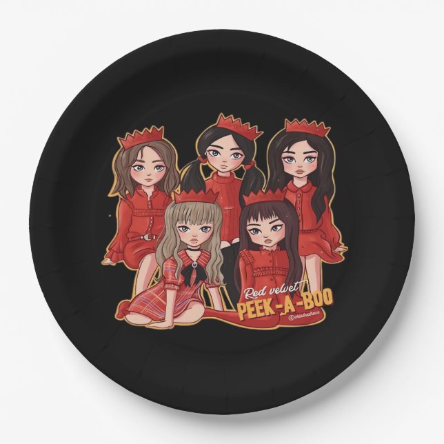 Peekaboo Cosy Autumn Paper Plate (Front)