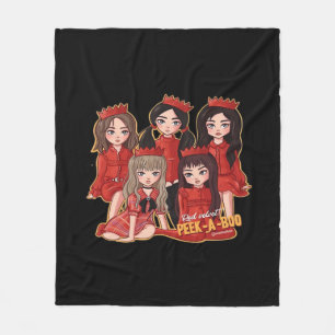 Peekaboo Cozy Autumn Fleece Blanket