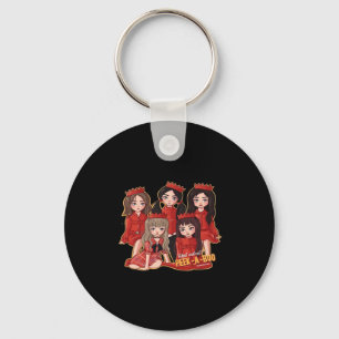 Peekaboo Cozy Autumn Key Ring