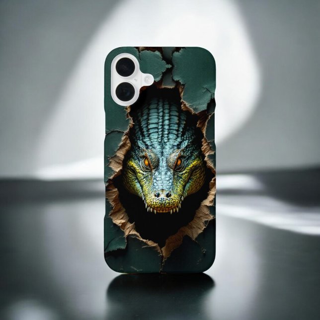 Peekaboo Crocodile iPhone Case (Creator Uploaded)