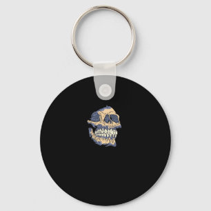 Peekaboo Death Skull Key Ring