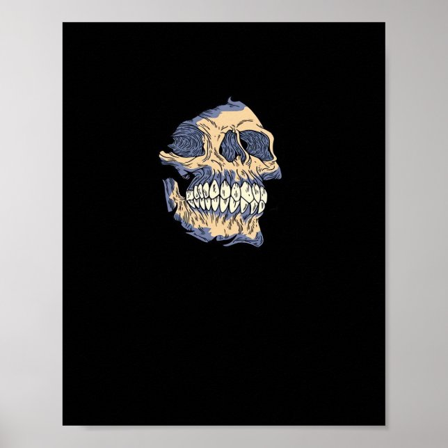 Peekaboo Death Skull Poster (Front)