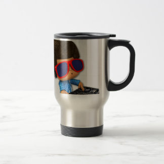 Peekaboo DJ afro Travel Mug