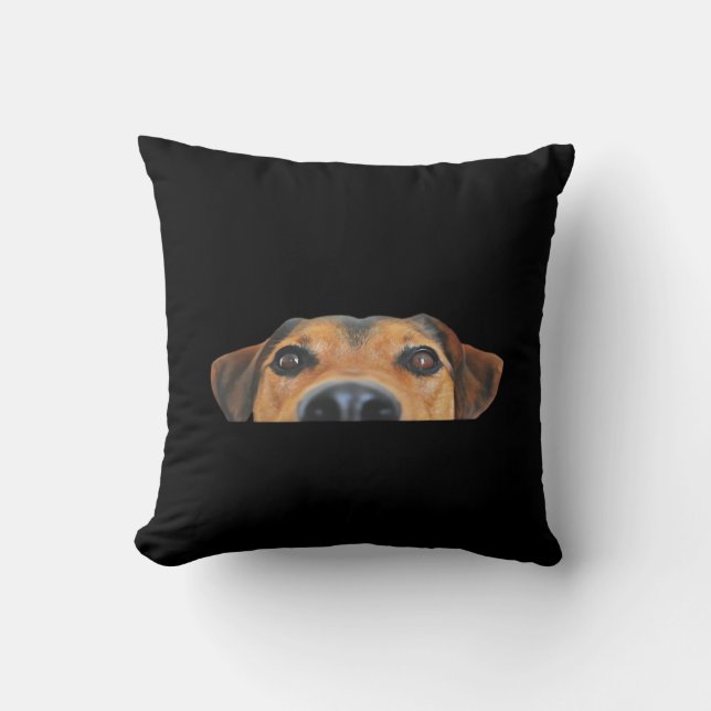 Peekaboo Dog Cushion (Front)