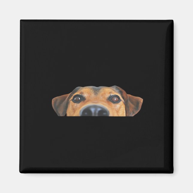 Peekaboo Dog Magnet (Front)