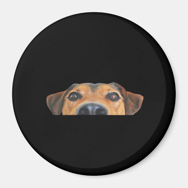 Peekaboo Dog Magnet (Front)